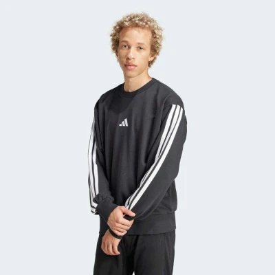 BLUSAO ADIDAS 3 LISTRAS MASCULINO - Preto