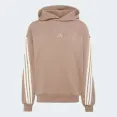 BLUSÃO ADIDAS 3S HOODIE FUTURE ICONS MASCULINO - Marrom/branco