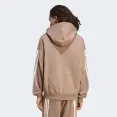BLUSÃO ADIDAS 3S HOODIE FUTURE ICONS MASCULINO - Marrom/branco