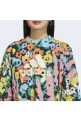 BLUSÃO ADIDAS AOP SWT FEMININO - Azul/laranja BLUSÃO ADIDAS AOP SWT FEMININO - Azul/laranja