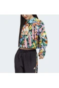 BLUSÃO ADIDAS AOP SWT FEMININO - Azul/laranja BLUSÃO ADIDAS AOP SWT FEMININO - Azul/laranja
