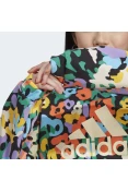 BLUSÃO ADIDAS AOP SWT FEMININO - Azul/laranja BLUSÃO ADIDAS AOP SWT FEMININO - Azul/laranja