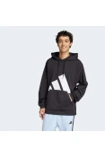 BLUSÃO ADIDAS BIG LOGO CAPUZ SJ MASCULINO - Preto/branco BLUSÃO ADIDAS BIG LOGO CAPUZ SJ MASCULINO - Preto/branco