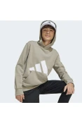 BLUSÃO ADIDAS BIG LOGO ES C/CAPUZ INFANTIL - Verde/branco