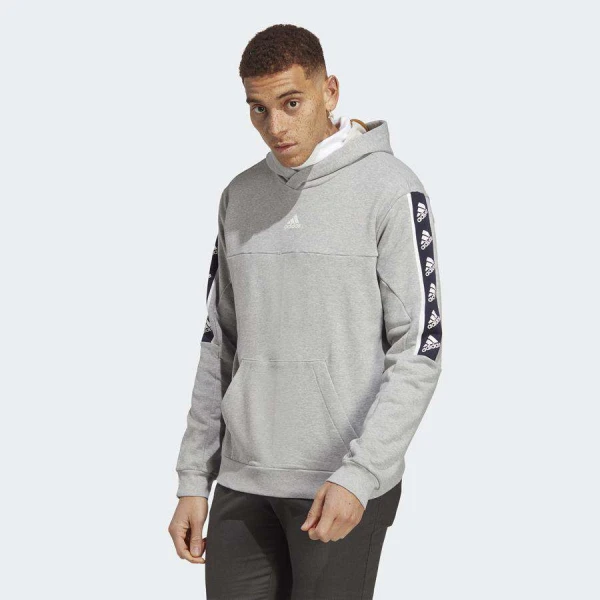 BLUSÃO ADIDAS BRAND LOVE COM CAPUZ MASCULINO - Cinza