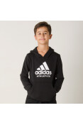 BLUSÃO ADIDAS CAPUZ SPORT ID INFANTIL - Preto/branco