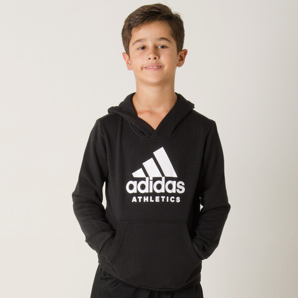 BLUSÃO ADIDAS CAPUZ SPORT ID INFANTIL - Preto/branco