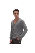 BLUSÃO ADIDAS CARDIGAN SY KNIT MASCULINO - Cinza