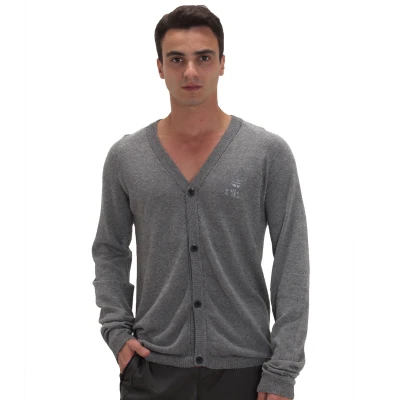 BLUSÃO ADIDAS CARDIGAN SY KNIT MASCULINO - Cinza