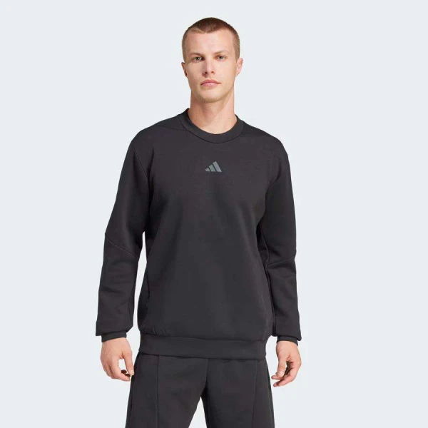 BLUSAO ADIDAS CREW SWEATS D4T MASCULINO - Preto BLUSAO ADIDAS CREW SWEATS D4T MASCULINO - Preto
