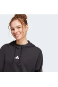 BLUSÃO ADIDAS CROPPED COM CAPUZ 3S FEMININO - Preto BLUSÃO ADIDAS CROPPED COM CAPUZ 3S FEMININO - Preto