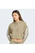 BLUSÃO ADIDAS CROPPED COM CAPUZ 3S FEMININO - Verde