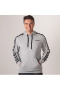BLUSÃO ADIDAS E 3S PO FT MASCULINO - Cinza BLUSÃO ADIDAS E 3S PO FT MASCULINO - Cinza