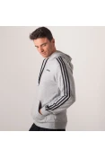 BLUSÃO ADIDAS E 3S PO FT MASCULINO - Cinza BLUSÃO ADIDAS E 3S PO FT MASCULINO - Cinza