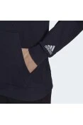 BLUSÃO ADIDAS ESSENTIALS LINEAR COM CAPUZ MASCULINO - Marinho/branco