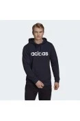 BLUSÃO ADIDAS ESSENTIALS LINEAR COM CAPUZ MASCULINO - Marinho/branco
