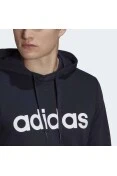 BLUSÃO ADIDAS ESSENTIALS LINEAR COM CAPUZ MASCULINO - Marinho/branco