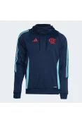 BLUSAO ADIDAS FLAMENGO TR C/CAPUZ MASCULINO - Marinho/azul celeste BLUSAO ADIDAS FLAMENGO TR C/CAPUZ MASCULINO - Marinho/azul celeste