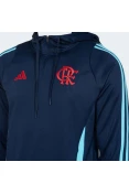 BLUSAO ADIDAS FLAMENGO TR C/CAPUZ MASCULINO - Marinho/azul celeste BLUSAO ADIDAS FLAMENGO TR C/CAPUZ MASCULINO - Marinho/azul celeste