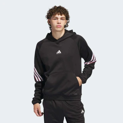 BLUSÃO ADIDAS FLEECE FOUNDATION SELECT MASCULINO - Preto/branco