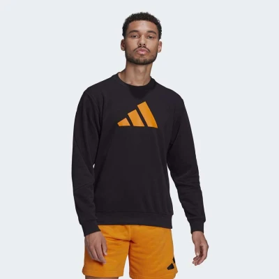 BLUSÃO ADIDAS FUTURE ICON MASCULINO - Preto/laranja BLUSÃO ADIDAS FUTURE ICON MASCULINO - Preto/laranja