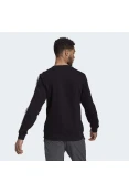 BLUSÂO ADIDAS MOLETOM 3S FL SWT MASCULINO - Preto/branco BLUSÂO ADIDAS MOLETOM 3S FL SWT MASCULINO - Preto/branco