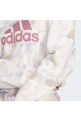 BLUSÃO ADIDAS MOLETOM AOP SWT FEMININO - Branco/rosa BLUSÃO ADIDAS MOLETOM AOP SWT FEMININO - Branco/rosa