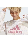 BLUSÃO ADIDAS MOLETOM AOP SWT FEMININO - Branco/rosa BLUSÃO ADIDAS MOLETOM AOP SWT FEMININO - Branco/rosa
