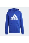 BLUSÃO ADIDAS MOLETOM C/CAPUZ INFANTIL - Azul/branco
