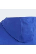 BLUSÃO ADIDAS MOLETOM C/CAPUZ INFANTIL - Azul/branco