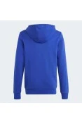 BLUSÃO ADIDAS MOLETOM C/CAPUZ INFANTIL - Azul/branco