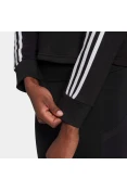 BLUSAO ADIDAS MOLETOM CAPUZ ESSENTIALS STRIPES FEMININO - Preto/branco BLUSAO ADIDAS MOLETOM CAPUZ ESSENTIALS STRIPES FEMININO - Preto/branco