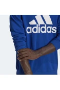 BLUSÃO ADIDAS MOLETOM ESSENTIALS BIG LOGO MASCULINO - Azul/branco BLUSÃO ADIDAS MOLETOM ESSENTIALS BIG LOGO MASCULINO - Azul/branco