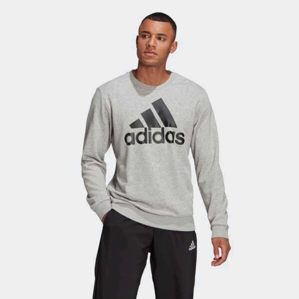 BLUSÃO ADIDAS MOLETOM ESSENTIALS BIG LOGO MASCULINO - Cinza