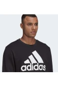 BLUSÃO ADIDAS MOLETOM ESSENTIALS BIG LOGO MASCULINO - Preto/branco