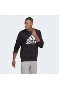 BLUSÃO ADIDAS MOLETOM ESSENTIALS BIG LOGO MASCULINO - Preto/branco