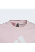 BLUSÃO ADIDAS MOLETOM ESSENTIALS INFANTIL FEMININA - Rosa/branco