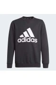 BLUSÃO ADIDAS MOLETOM ESSENTIALS INFANTIL - Preto/branco