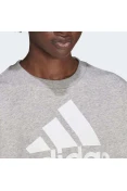 BLUSÃO ADIDAS MOLETOM FOLGADO ESSENTIALS FEMININO - Cinza/branco BLUSÃO ADIDAS MOLETOM FOLGADO ESSENTIALS FEMININO - Cinza/branco