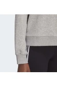 BLUSÃO ADIDAS MOLETOM FOLGADO ESSENTIALS FEMININO - Cinza/branco BLUSÃO ADIDAS MOLETOM FOLGADO ESSENTIALS FEMININO - Cinza/branco