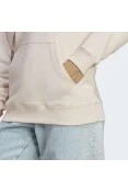 BLUSÃO ADIDAS MOLETOM LOGO C/CAPUZ FEMININO - Rosa