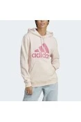 BLUSÃO ADIDAS MOLETOM LOGO C/CAPUZ FEMININO - Rosa