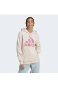 BLUSÃO ADIDAS MOLETOM LOGO C/CAPUZ FEMININO - Rosa