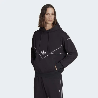 BLUSÂO ADIDAS MOLETON C HOODIE FT MASCULINO - Preto BLUSÂO ADIDAS MOLETON C HOODIE FT MASCULINO - Preto