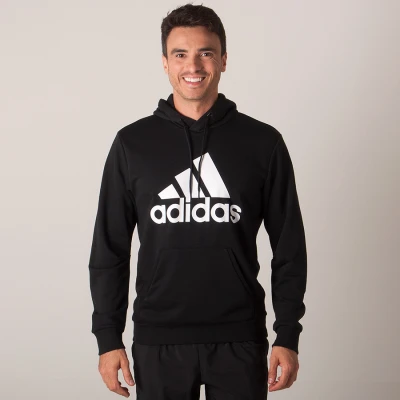 BLUSÃO ADIDAS MUST HAVES BADGE OF SPORT MASCULINO - Preto/branco BLUSÃO ADIDAS MUST HAVES BADGE OF SPORT MASCULINO - Preto/branco