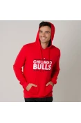 BLUSÃO ADIDAS NBA HOODY CHICAGO BULLS MASCULINO - Vermelho