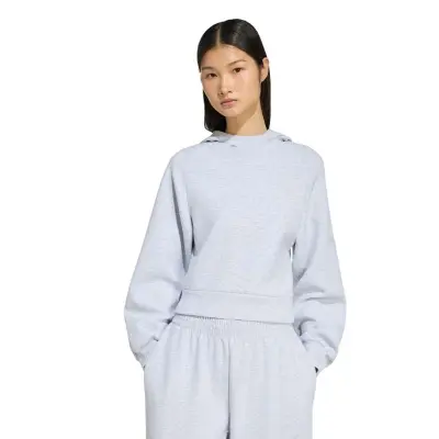 BLUSÃO ADIDAS SOFT LUX CAPUZ FEMININO - Cinza