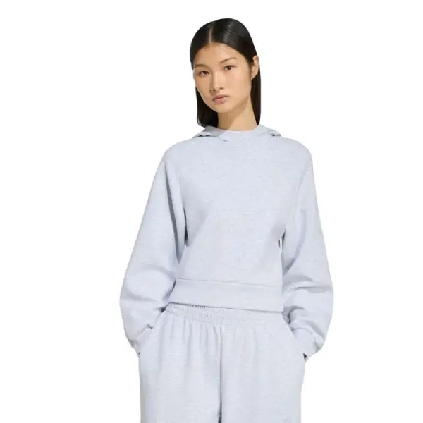 BLUSÃO ADIDAS SOFT LUX CAPUZ FEMININO - Cinza