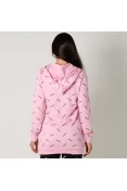 BLUSÃO ADIDAS W AOP HDY FEMININO - Rosa/preto BLUSÃO ADIDAS W AOP HDY FEMININO - Rosa/preto