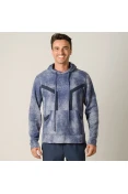 BLUSÃO ASICS TRAINING HEX HOODY MASCULINO - Azul